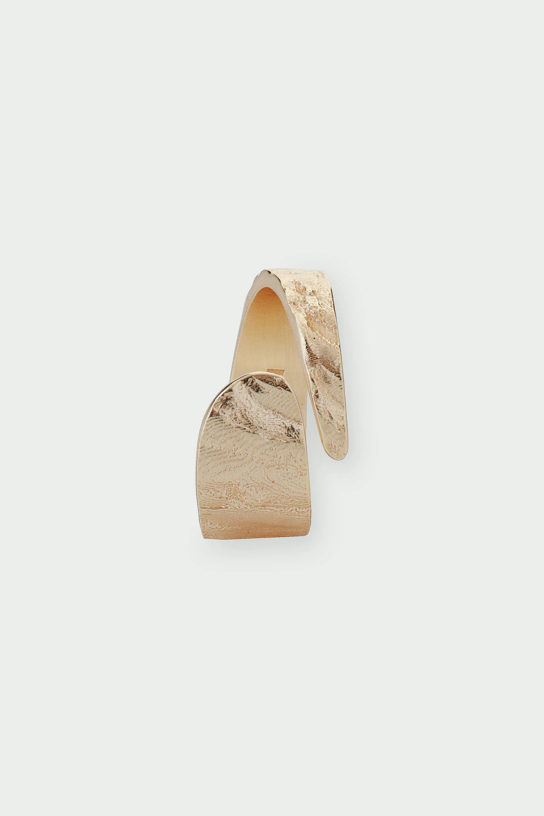 Gold Riva Ring by Tutti &amp; Co, featuring a sleek, rounded design displayed on a neutral background.
