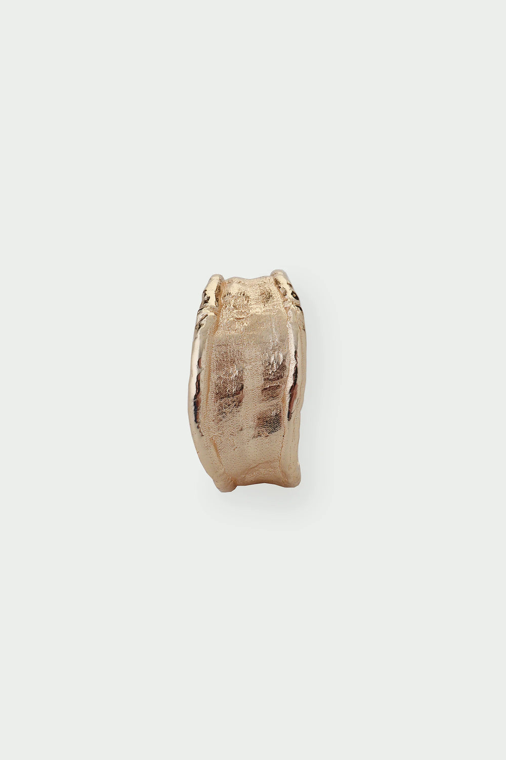 Medium gold Driftline ring by Tutti & Co, featuring a sleek, modern design, shown on a neutral background.