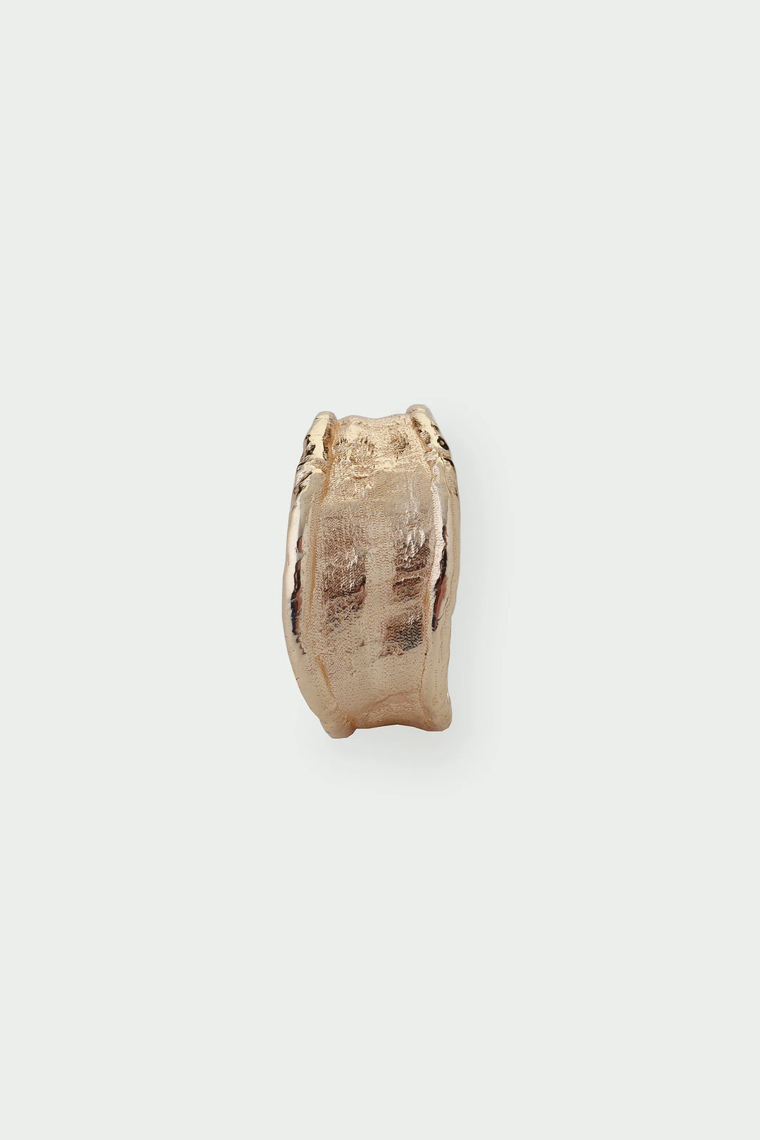 Medium gold Driftline ring by Tutti &amp; Co, featuring a sleek, modern design, shown on a neutral background.