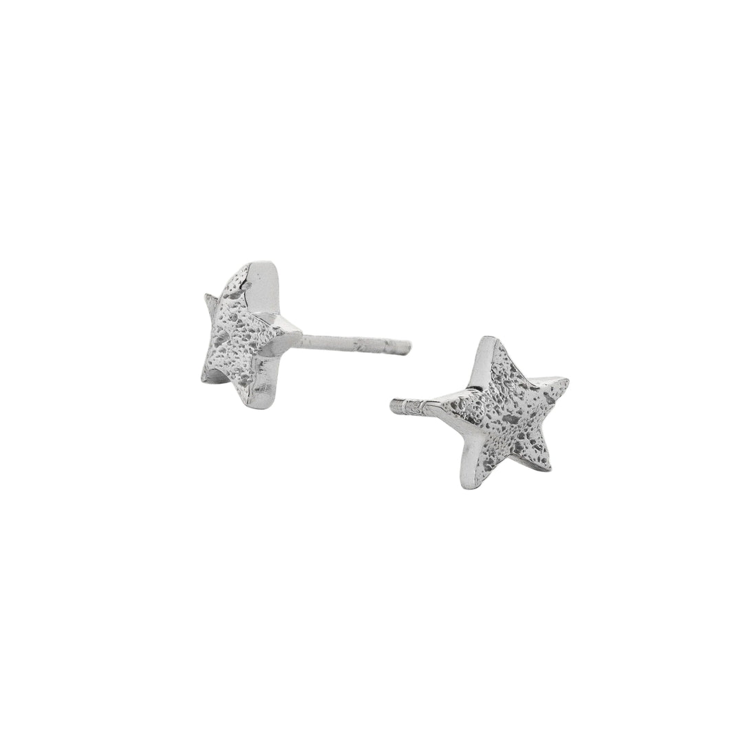 Silver Cosma Earrings by Tutti & Co from Cornucopia Home and Gift, featuring sleek, modern silver earrings with a minimalist design.