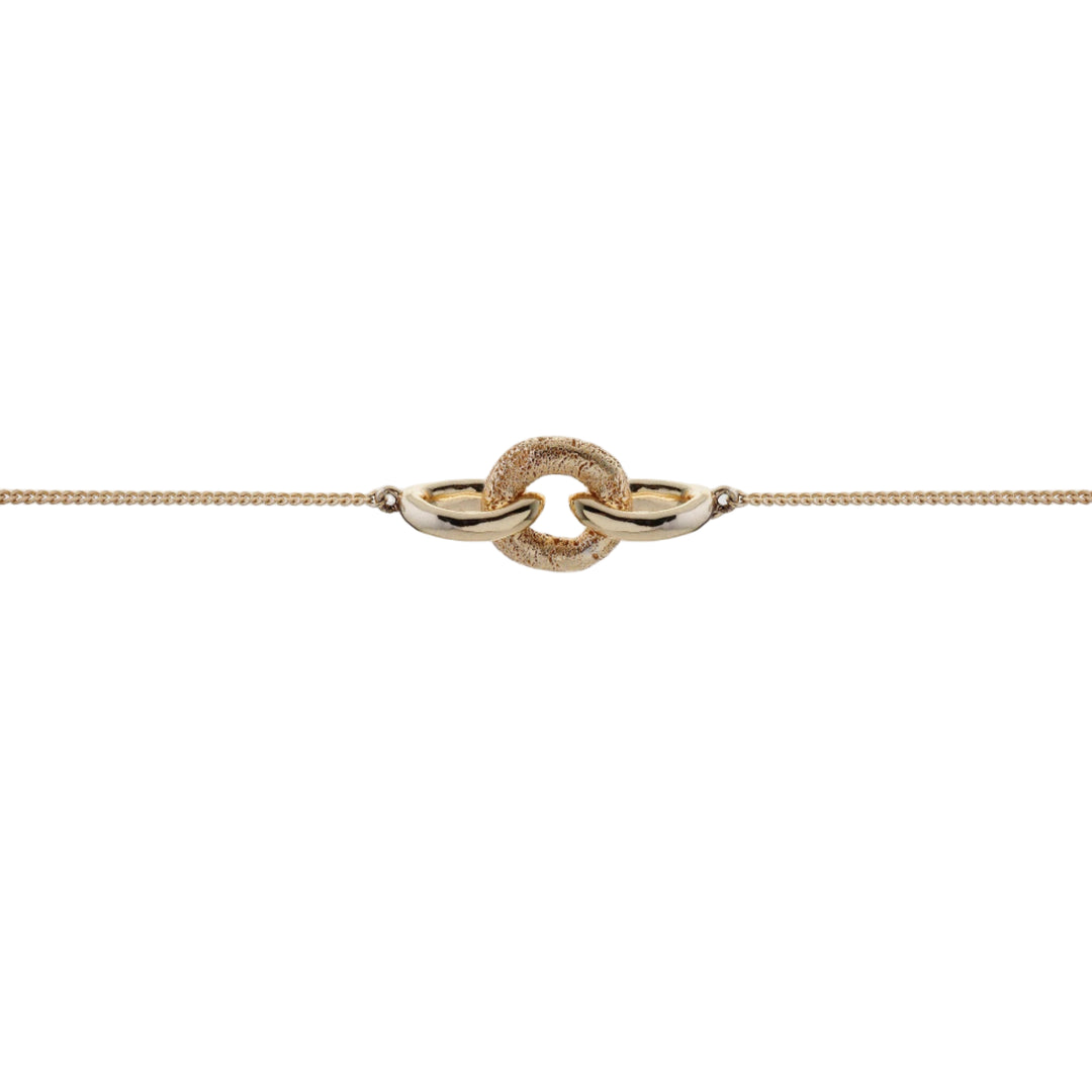 Tutti & Co Bind bracelet featuring woven design with colorful beads and adjustable cord, displayed on a neutral background.