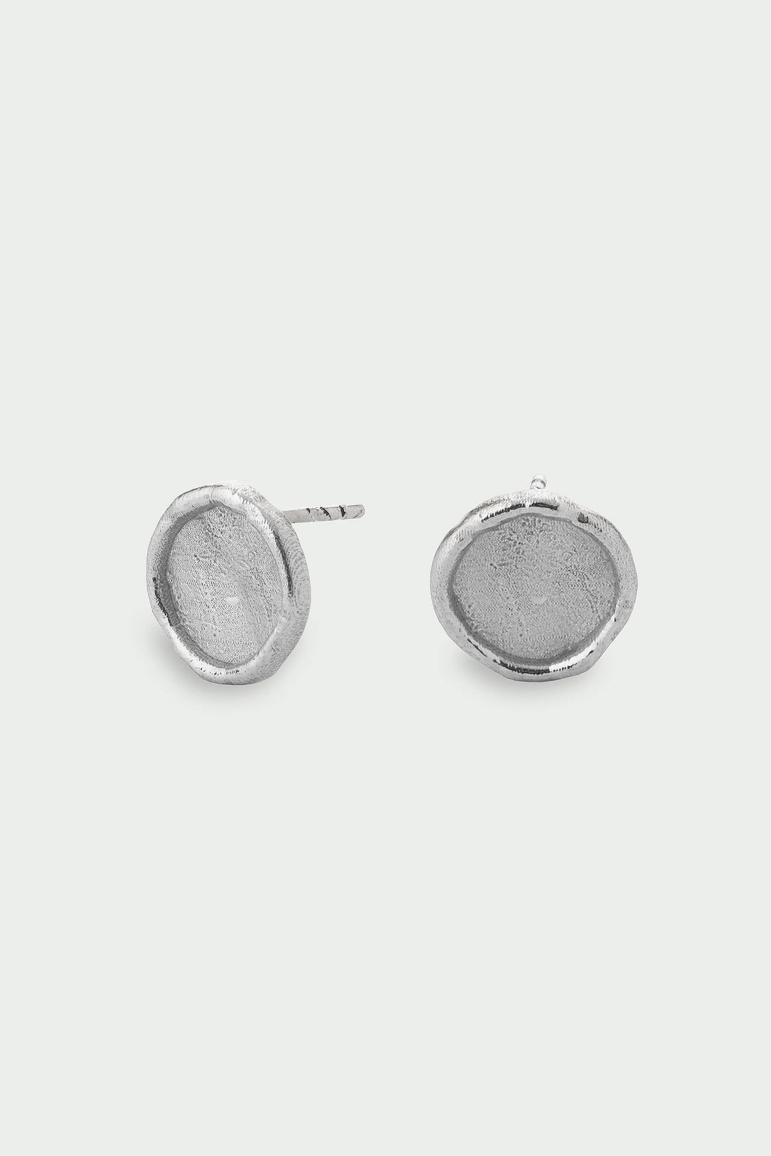 Silver Arc Earrings from Tutti & Co featuring sleek, minimalist design with polished silver finish.