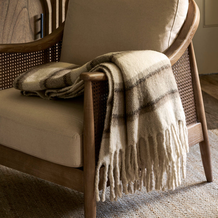 Leigh Throw Multi Stripe - Wool, Cocoa