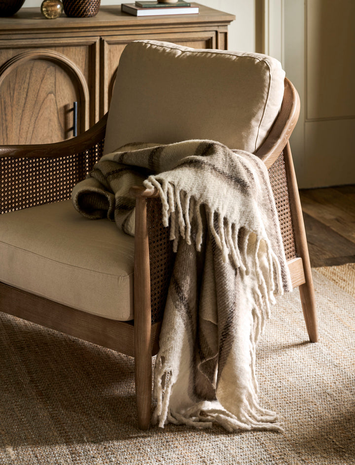 Leigh Throw Multi Stripe - Wool, Cocoa