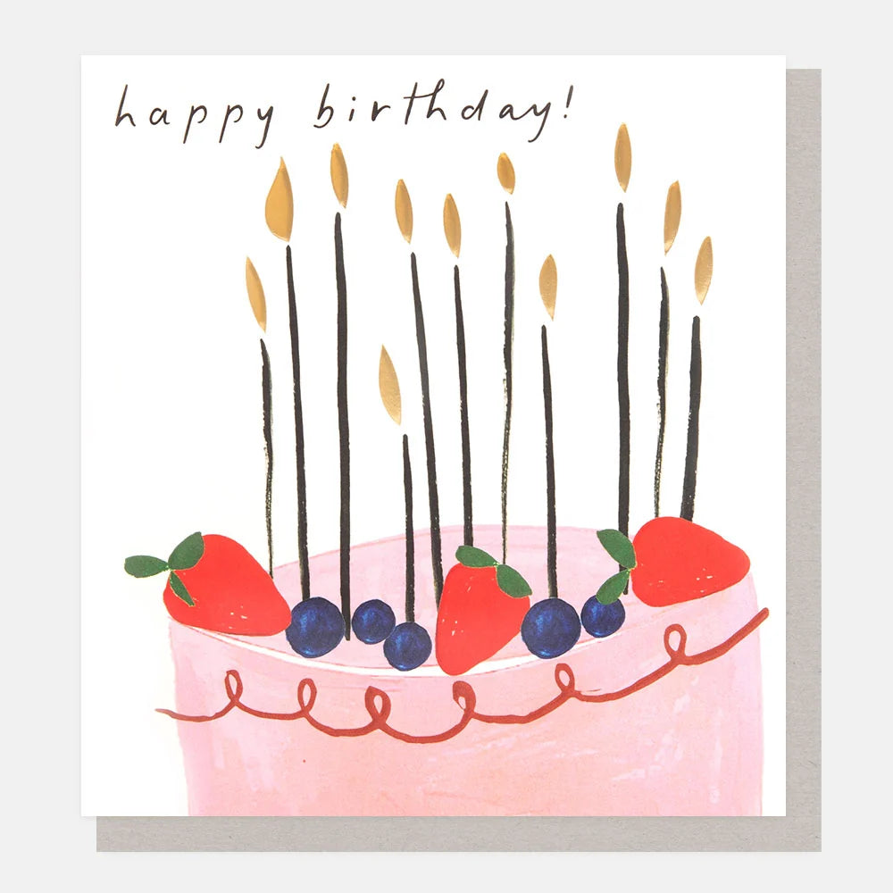 Cake &amp; Berries Birthday Card