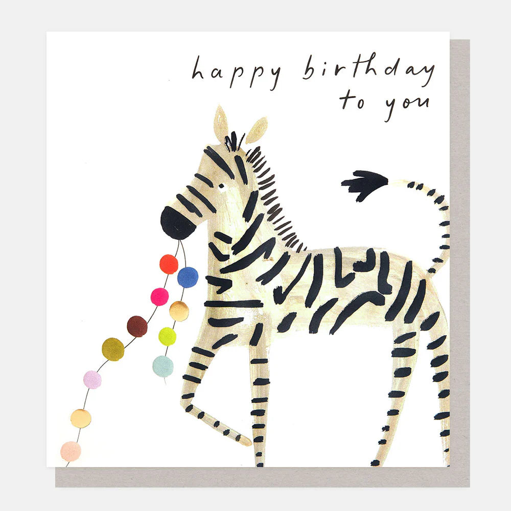 Caroline Gardner birthday card featuring colorful floral design, perfect for celebrating special occasions.