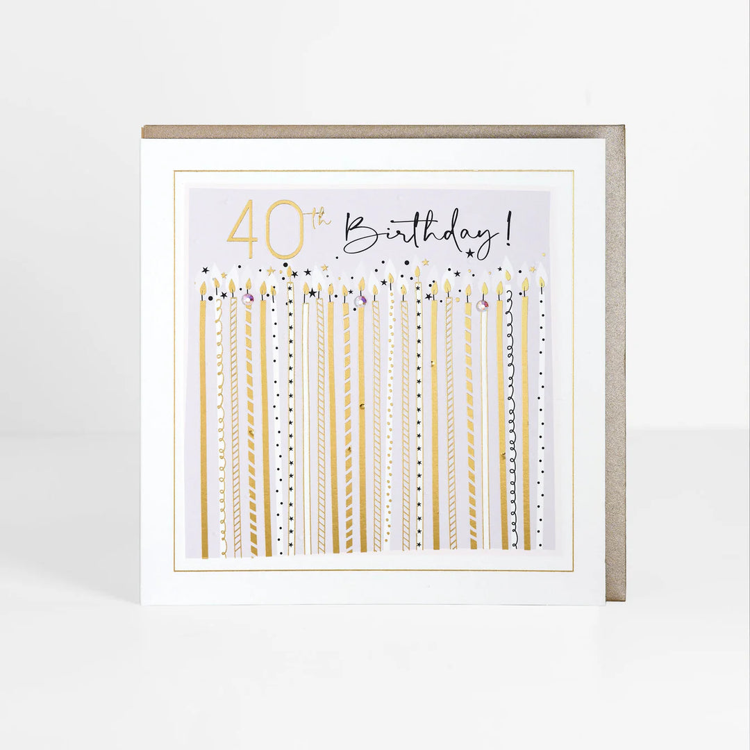 40 -  Birthday! Card - Candles