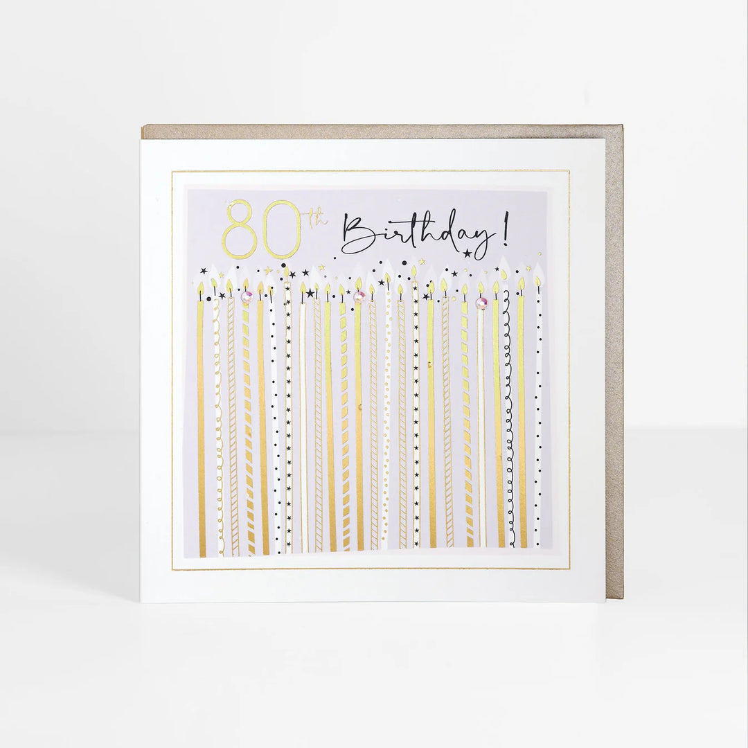 80th Birthday! Card - Candles