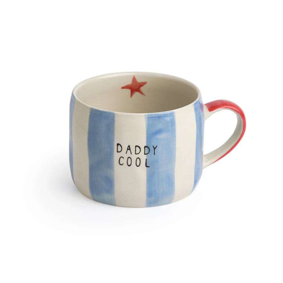Daddy Cool Stripe Stoneware Mug