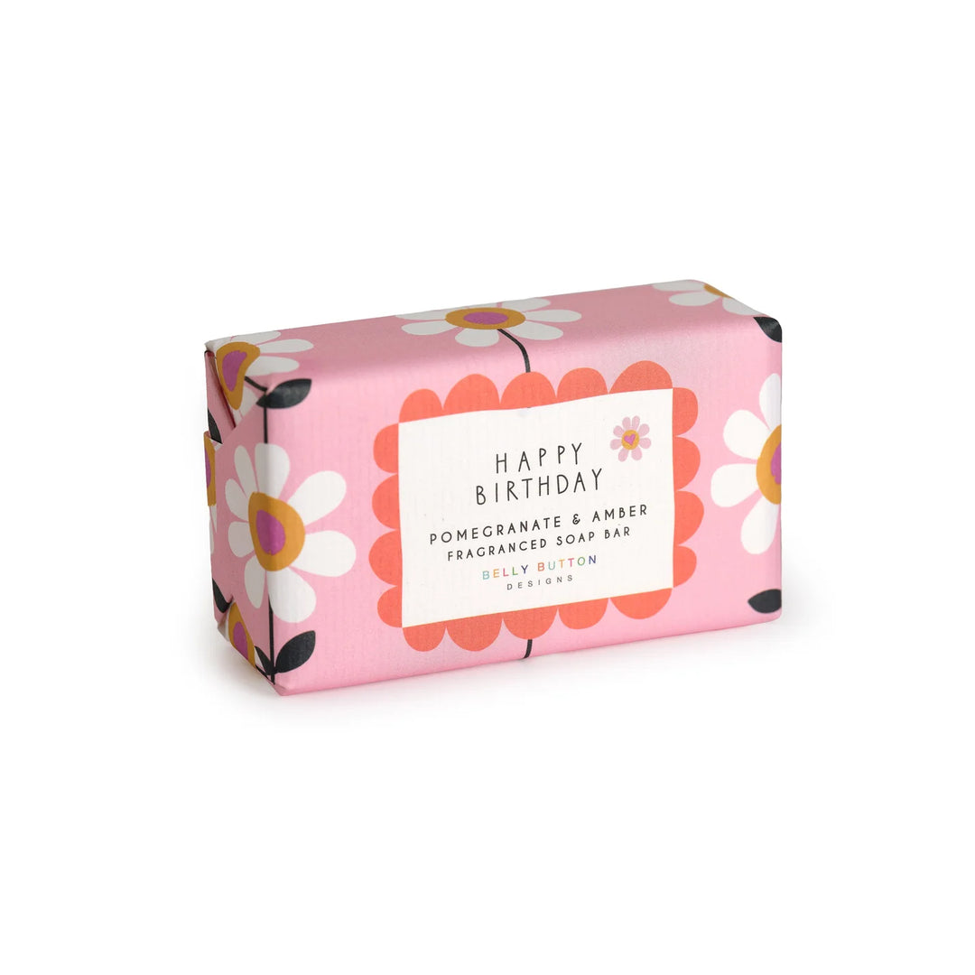 Happy Birthday Pomegranate &amp; Amber Soap Bar