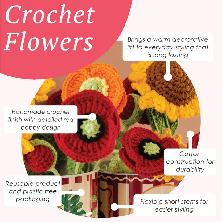 Seasonal Sprig Crochet Flower