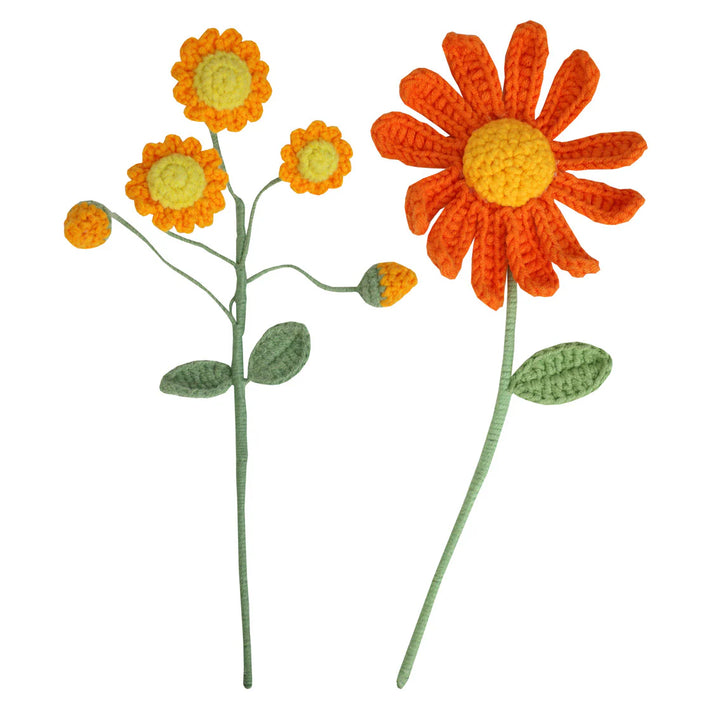 Hand-crocheted autumn-themed stem made by Talking Tables for Cornucopia Home and Gift, featuring intricate crochet details.