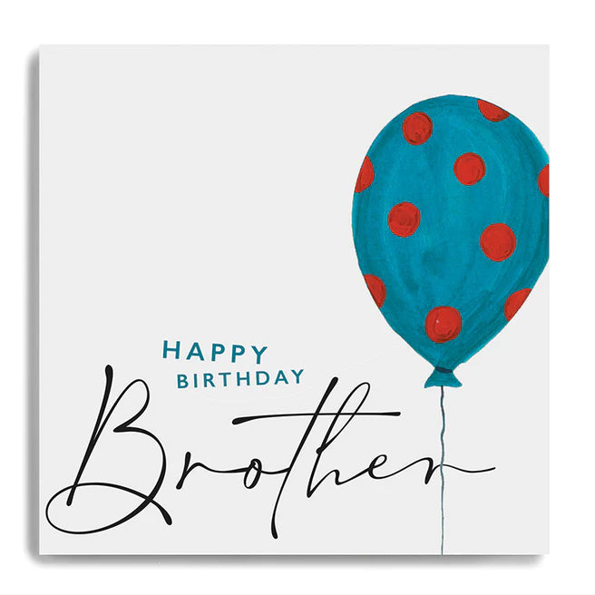 Brother birthday card by Janie Wilson featuring colorful floral design from Cornucopia Home and Gift.