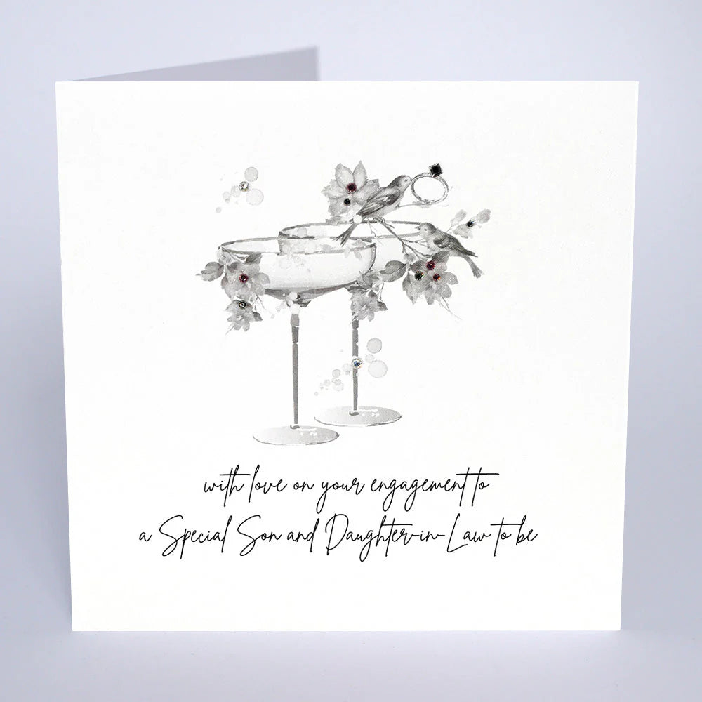 On Your Engagement card by Five Dollar Shake from Cornucopia Home and Gift, featuring a heartfelt message with elegant design elements.
