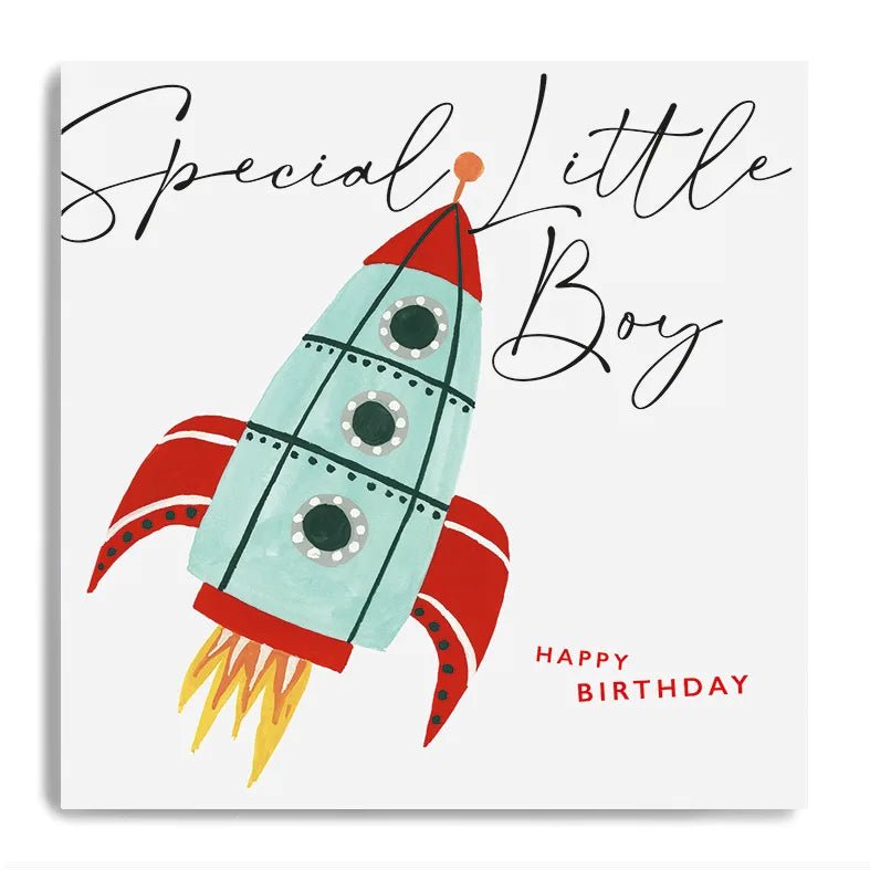 Happy Rocket Birthday Special Little boy Card