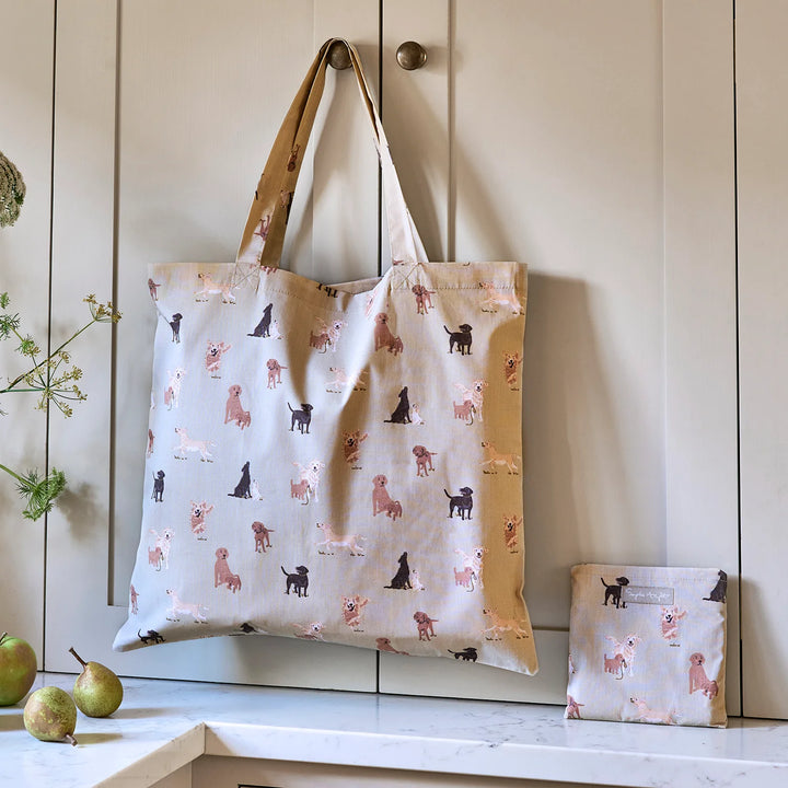 Labradors &amp; Retrievers Folding Cotton Shopping Bag