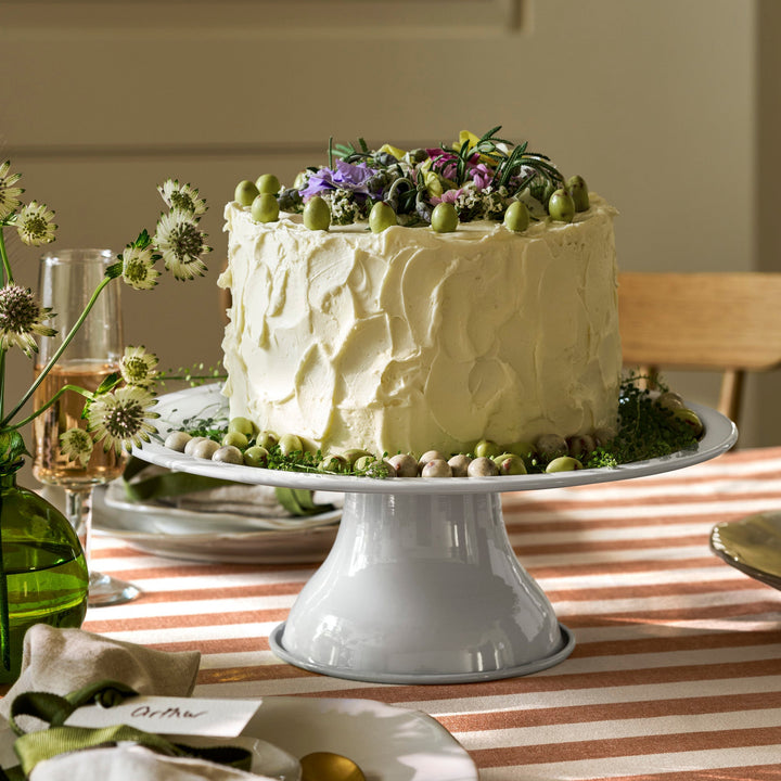 Steel Brompton Cake Stand - Chalk