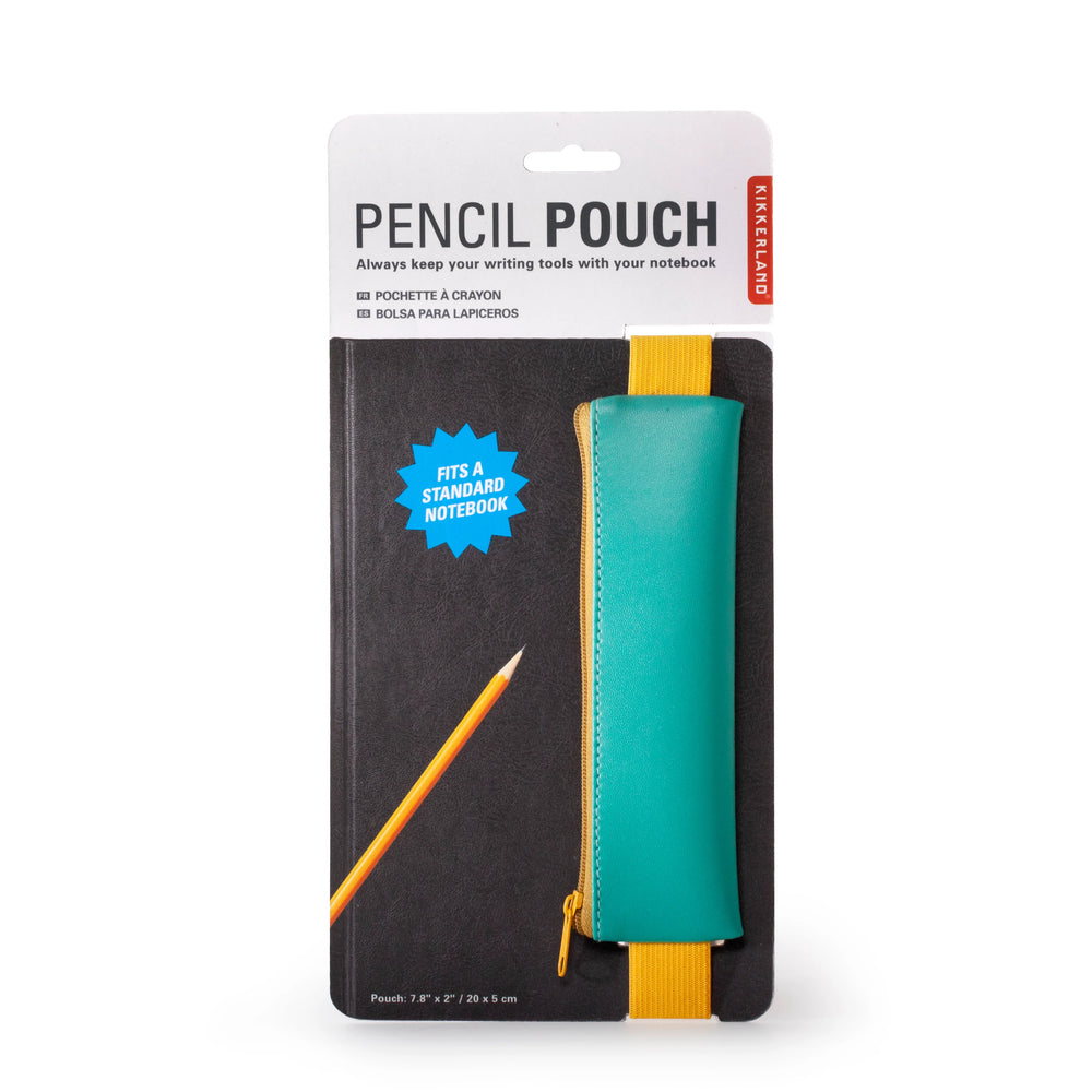 Kikkerland Cornucopia Home and Gift assorted pencil pouch with colorful fabric and zipper closure for stationery storage.