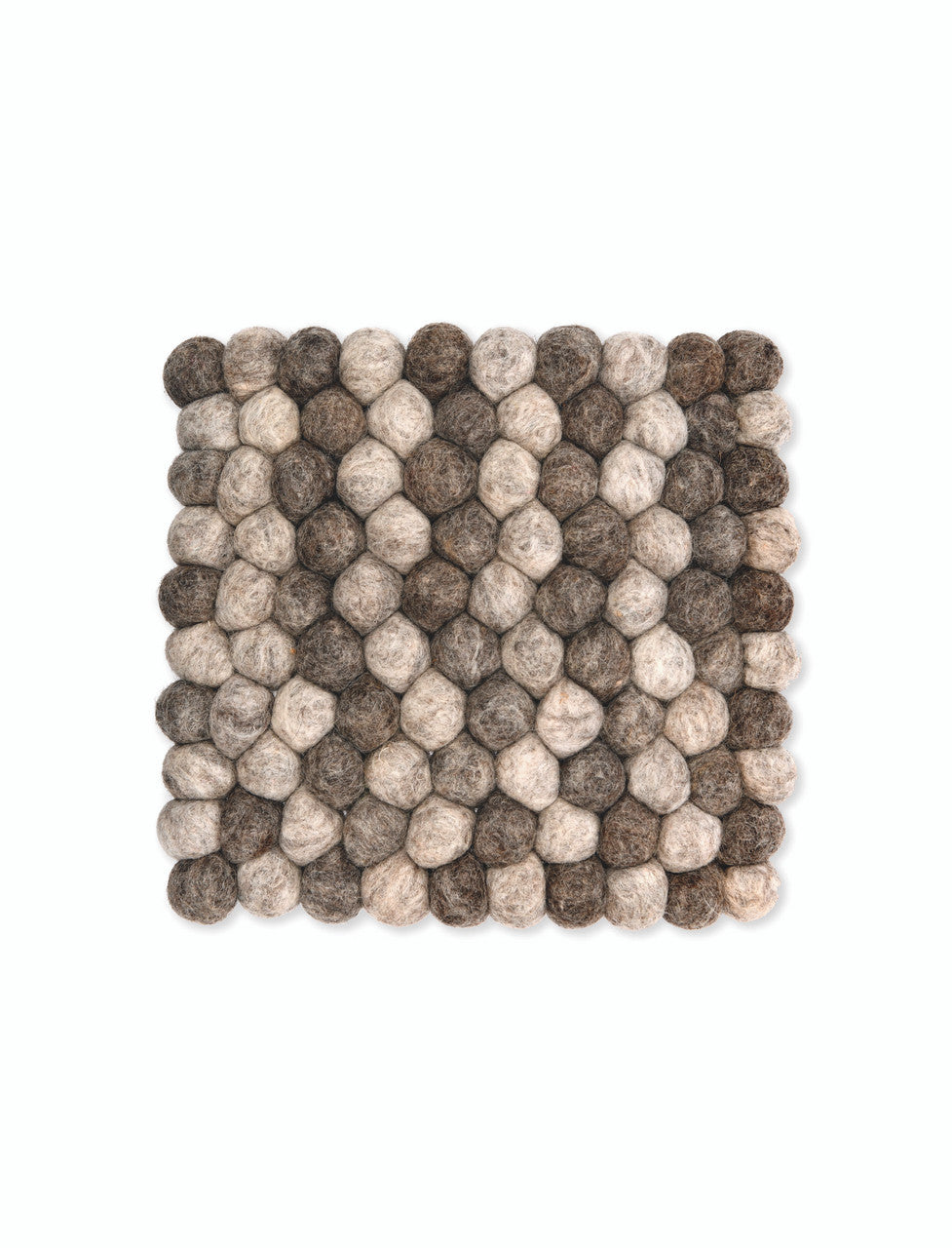 Grey Felt Southwold Square Trivet by Garden Trading, with a soft felt texture and a modern square shape for protecting surfaces.