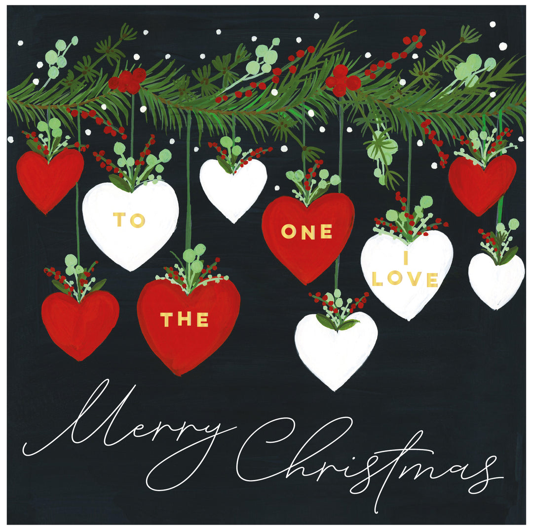 To The One I Love Christmas Card