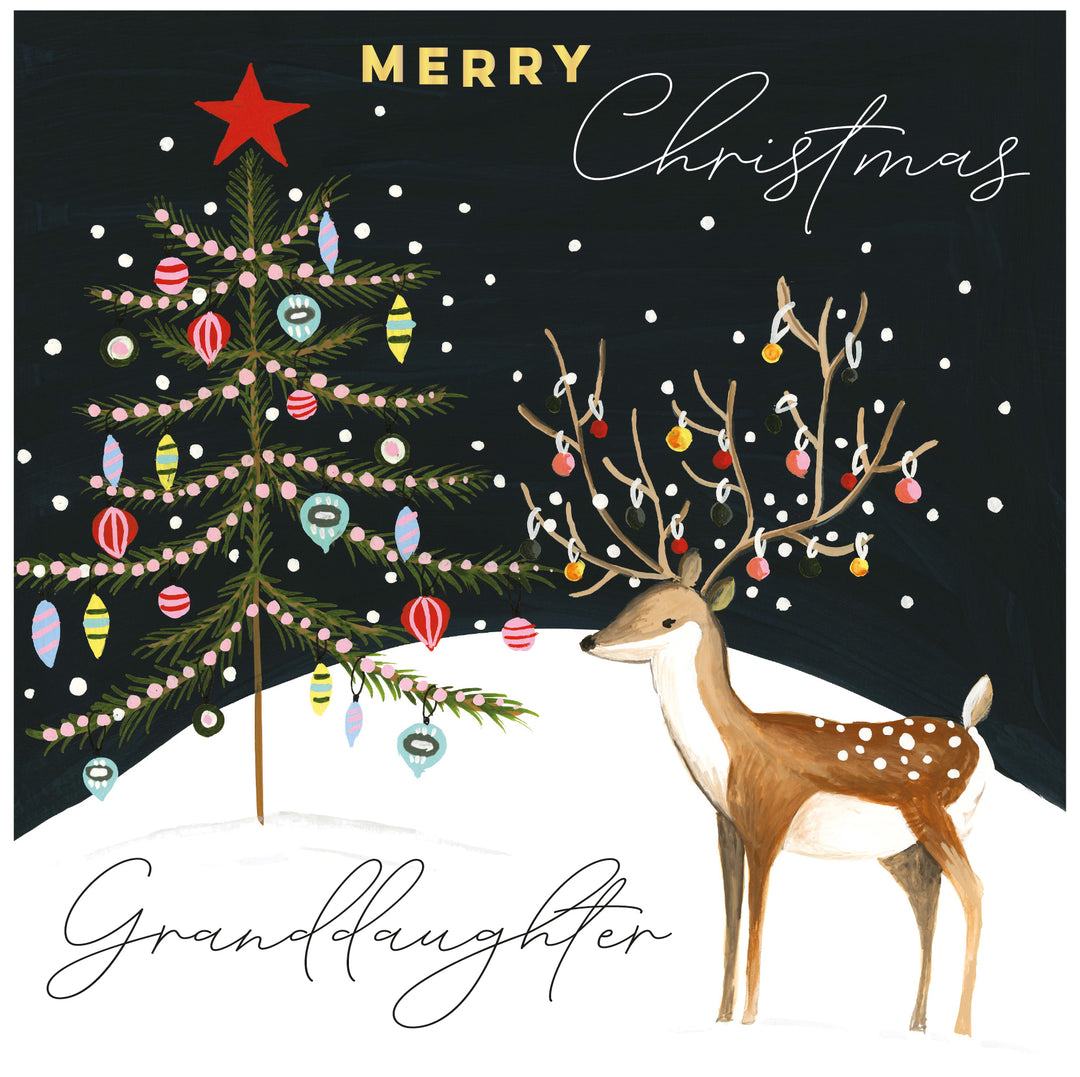 Merry Christmas Granddaughter Card