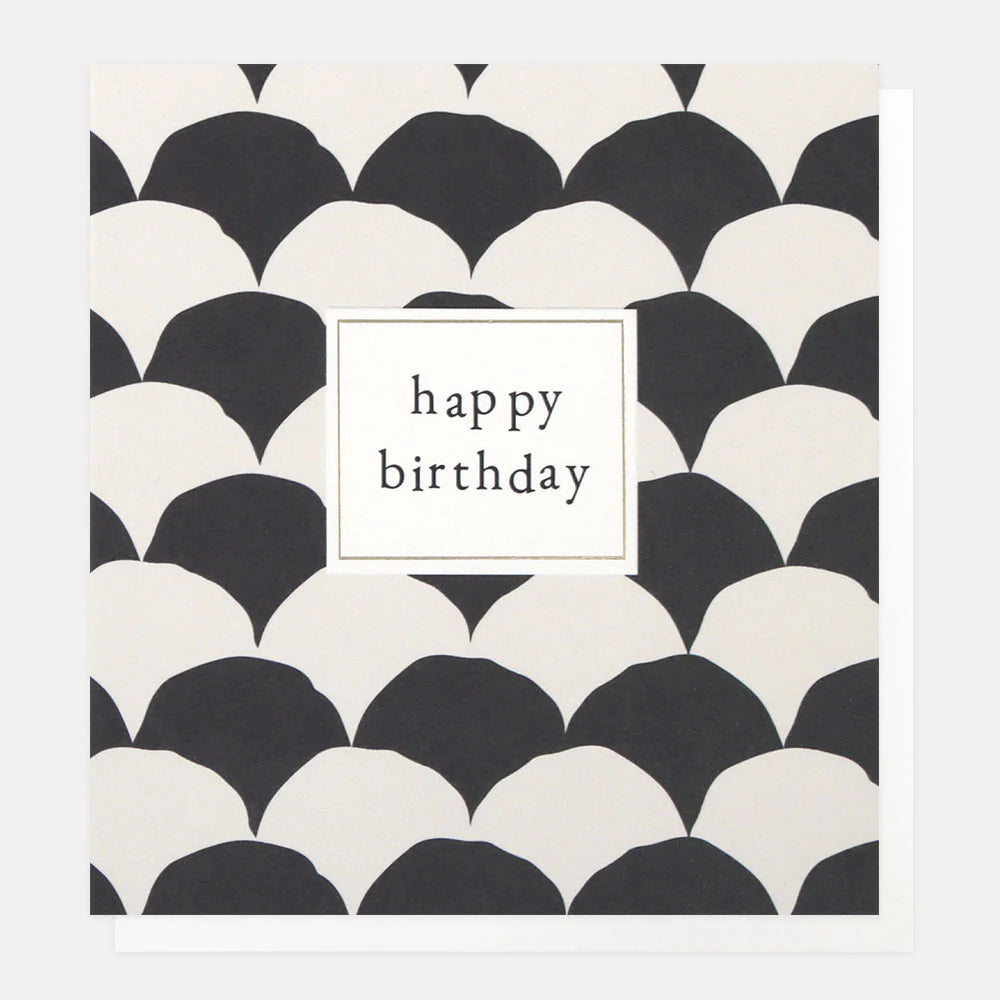 Contrast Fan birthday card by Caroline Gardner featuring colorful fan design, perfect for celebrating special occasions.