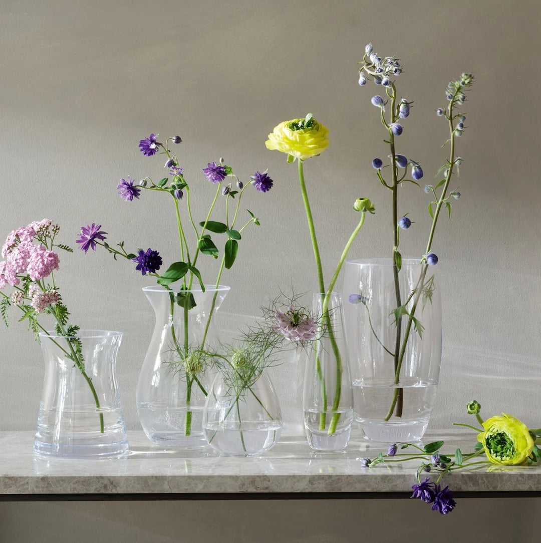 Flower Garden Posy Vase H13cm Clear