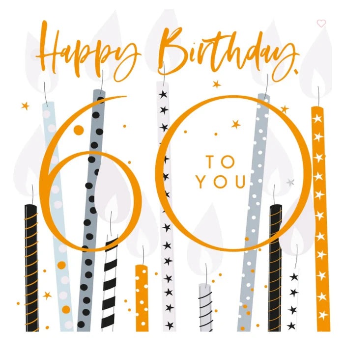 60 - Happy 60th Birthday Card