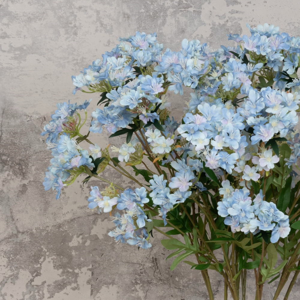 Mini Wild Flower Spray by Floralsilk, featuring realistic wildflower blooms in soft natural colors for home decor.