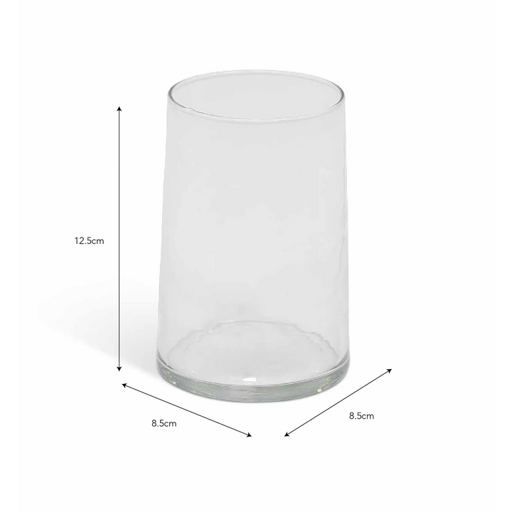 Fonthill tall glass tumbler by Garden Trading, featuring clear glass with a simple, elegant design for drinks or decor.