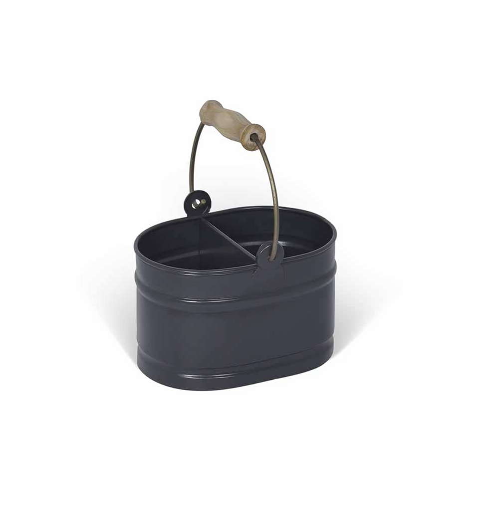 Small Carbon Wash Up Tidy by Garden Trading, from Cornucopia Home and Gift, featuring a modern, minimalist design for kitchen organization.