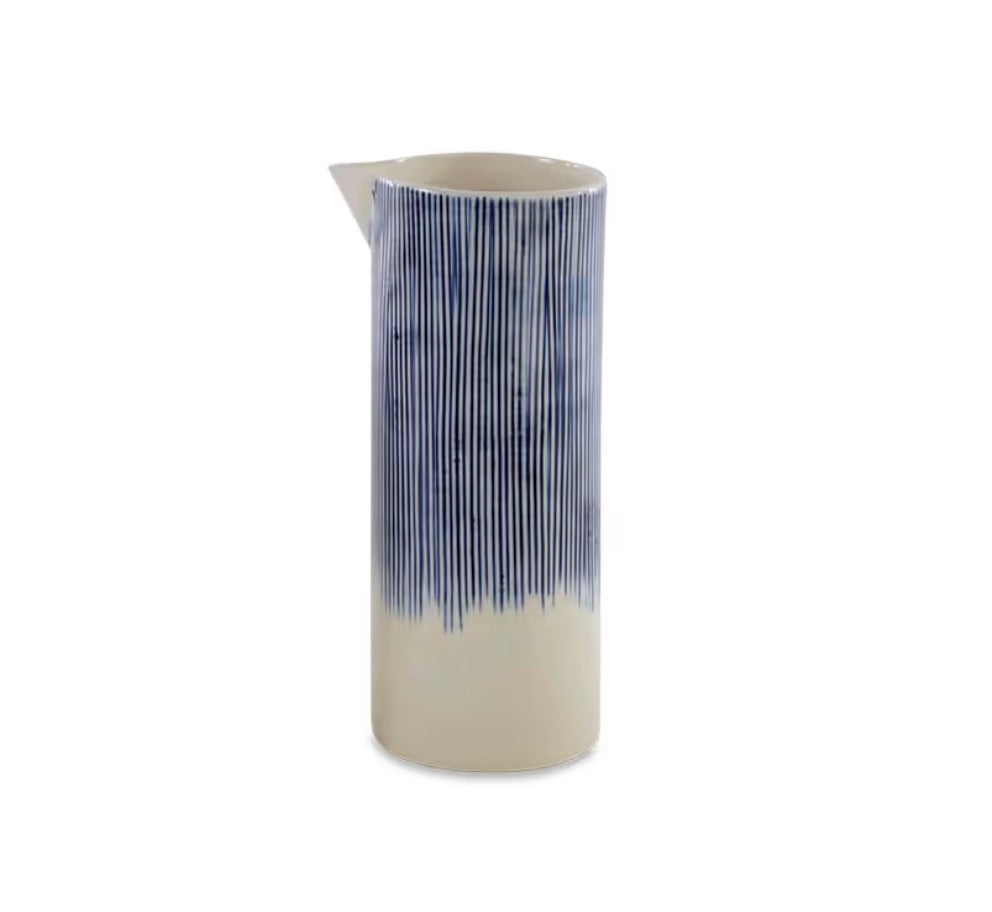 Nkuku Karuma ceramic jug with a smooth, rounded design and earthy tones for decorative or functional use in the kitchen.