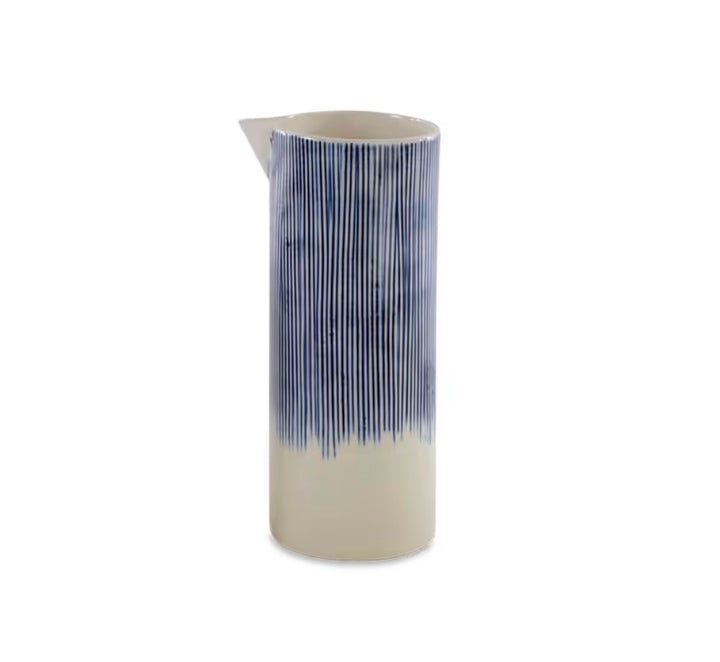 Nkuku Karuma ceramic jug with a smooth, rounded design and earthy tones for decorative or functional use in the kitchen.