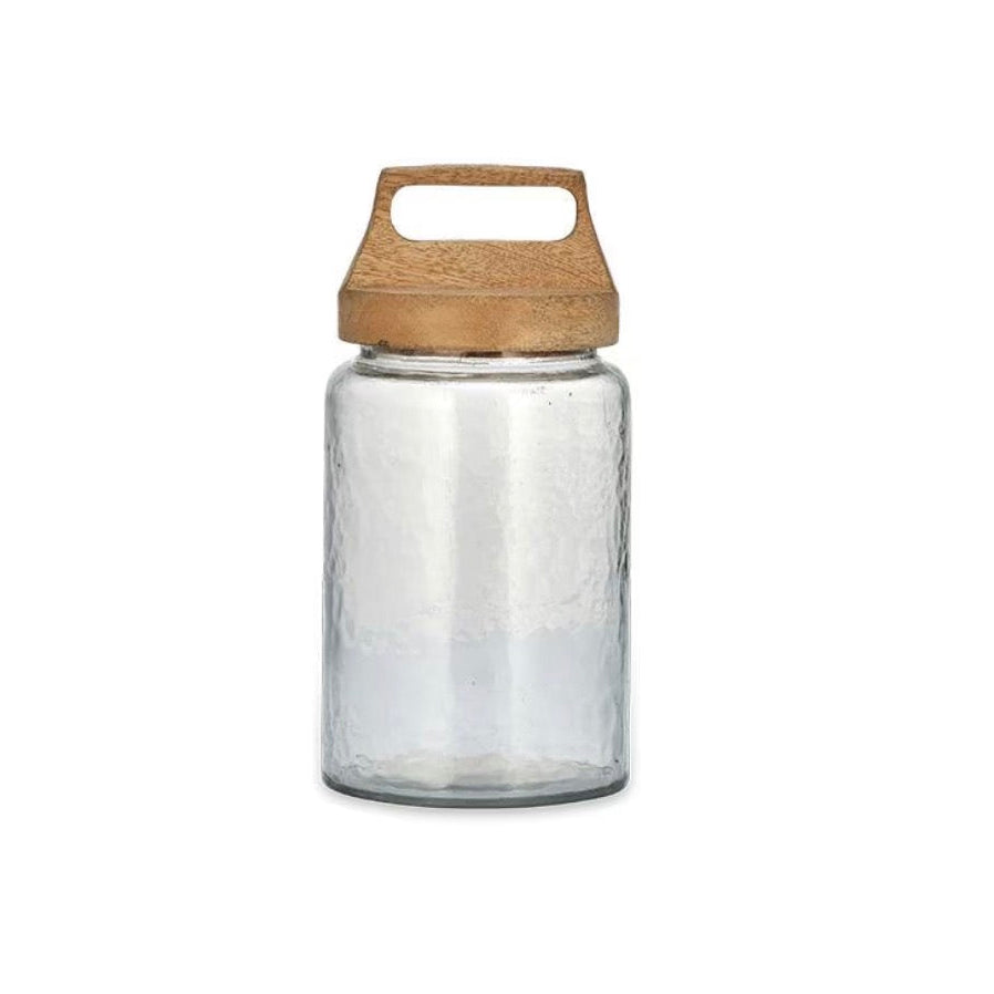 Large Nkuku Kitto storage jar with a rustic ceramic finish, perfect for kitchen or pantry organization.