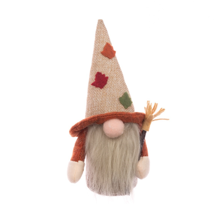Autumn Mr Witch Gonk 18cm from Cornucopia Home and Gift, a Halloween floral silk decoration featuring a whimsical witch gonk figure.