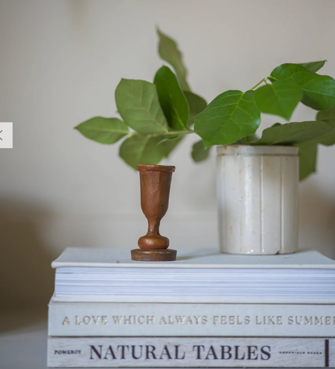 Tall Rust Dinner Candle Holder