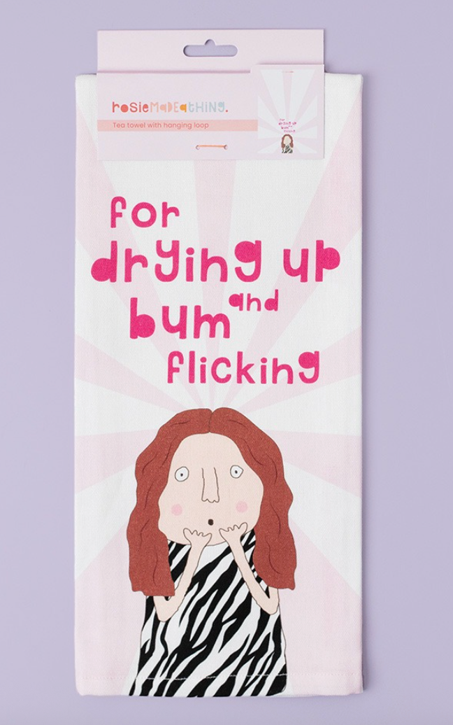 Bum Flicking Tea Towel