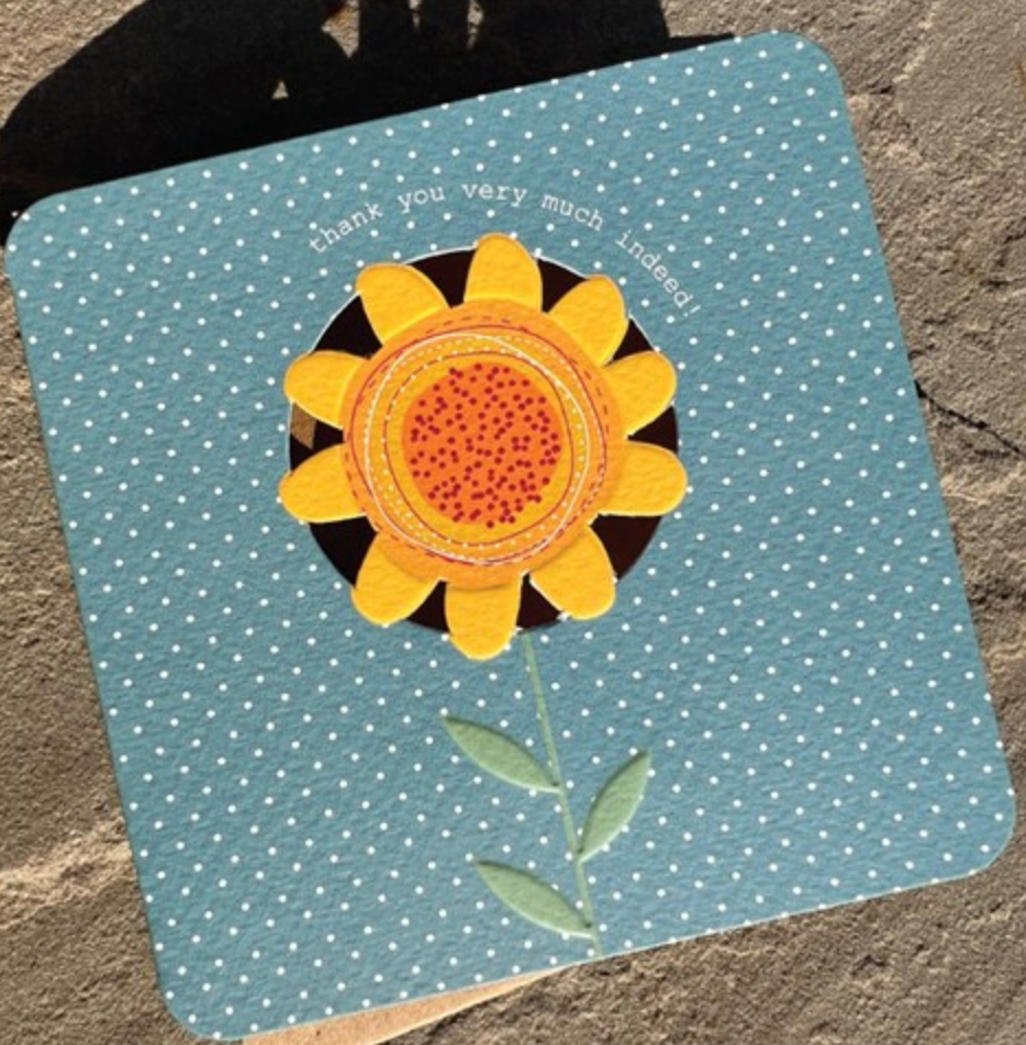 dinky daisy-thank you card
