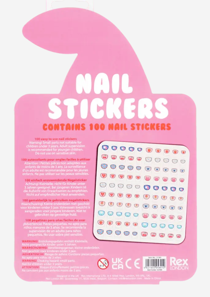 Childrens nail stickers (pack of 100) - Cherry