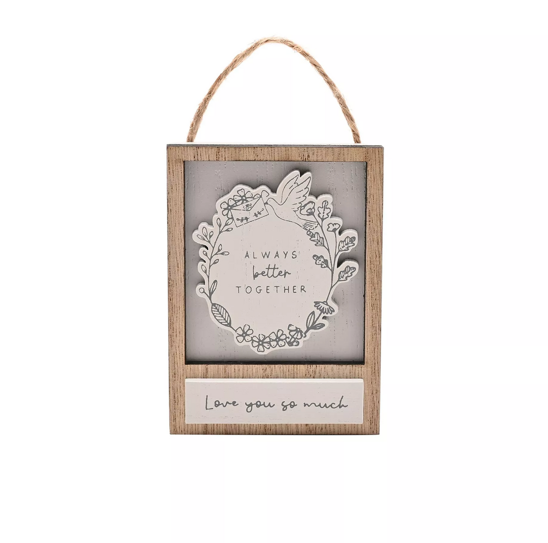 Little Houses Hanging Plaque - &