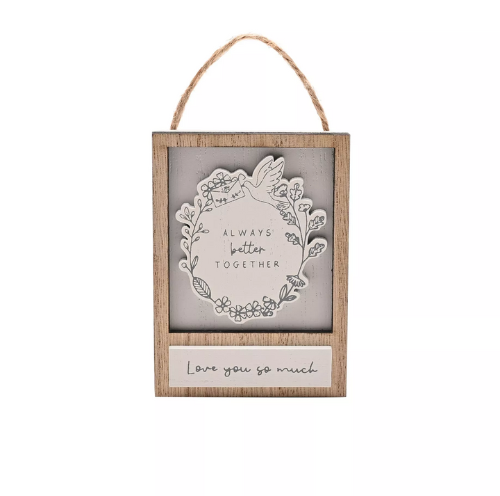 Little Houses Hanging Plaque - &