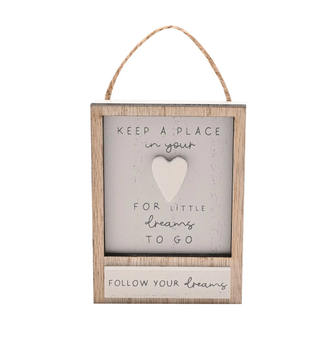 Little Houses Hanging Plaque - Follow Your Dreams