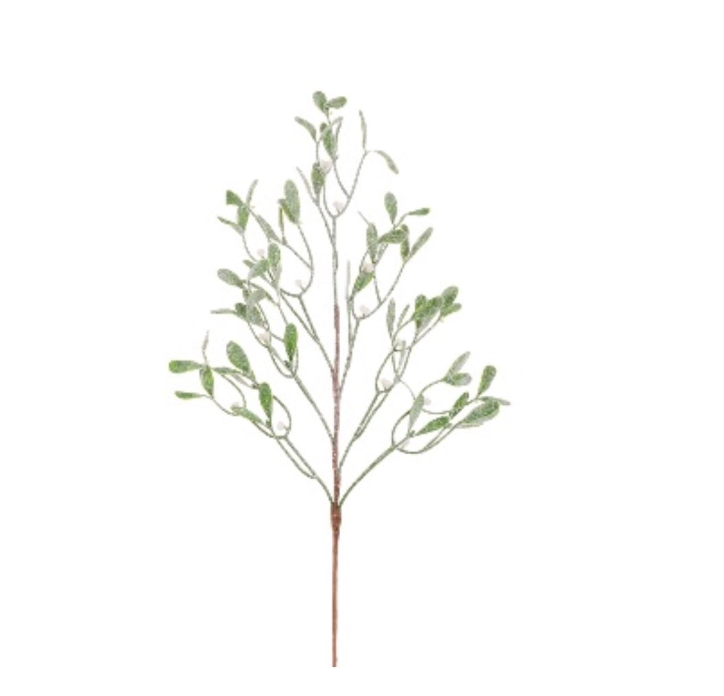 Frosted Mistletoe Spray 60cm