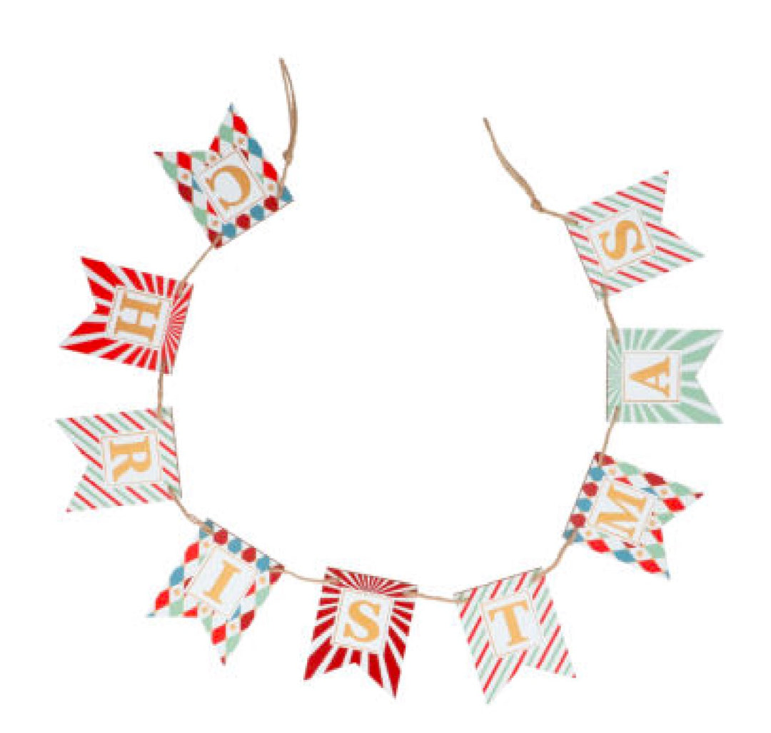 Circus Christmas Wood Garland 126cm