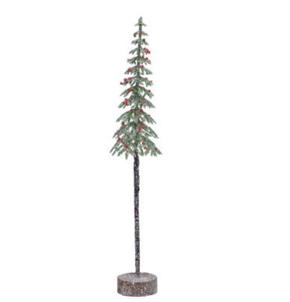 Gisela Graham Slim Tree Ornament 35cm - Frost and Berries