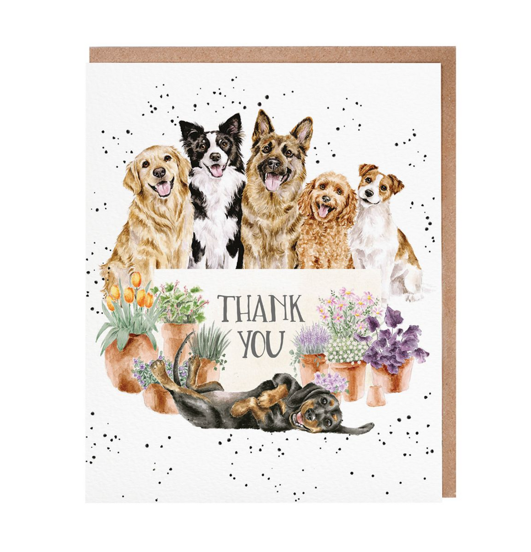 Blooms and Barks Thank You Card