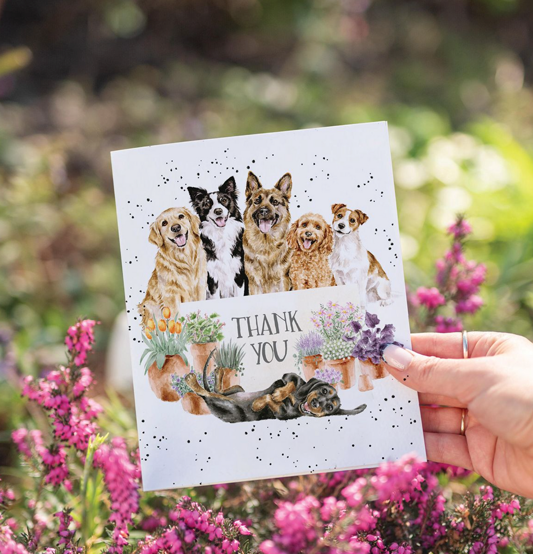 Blooms and Barks Thank You Card