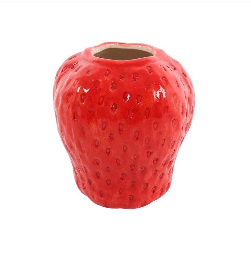 Strawberry Style Vase - Red