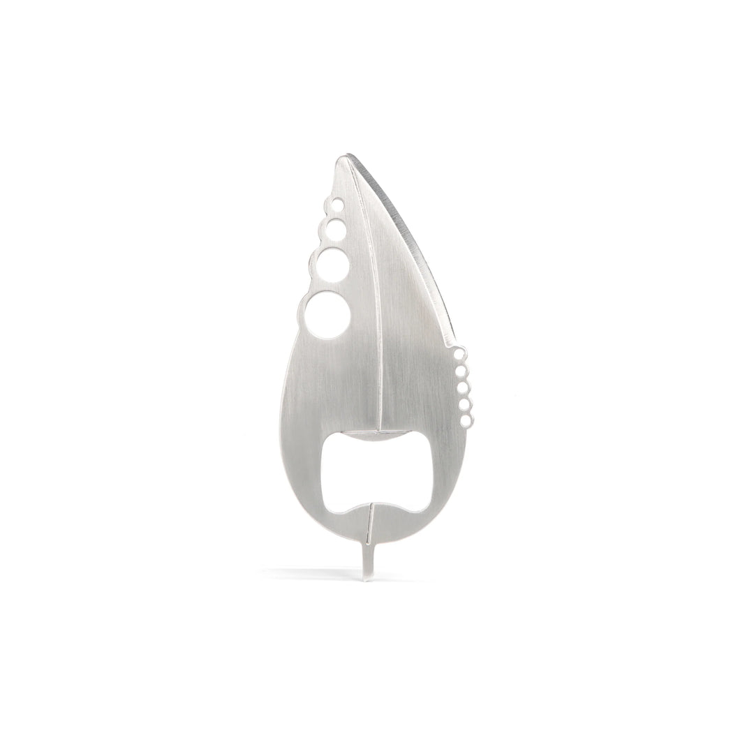 Kikkerland Herb Multi Tool from Cornucopia Home and Gift, compact stainless steel herb and spice multitool with multiple functions.