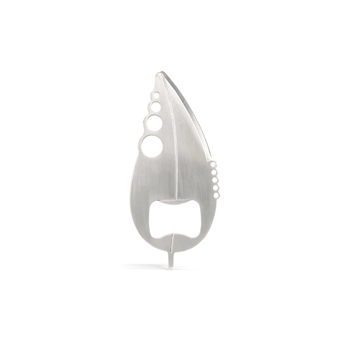 Kikkerland Herb Multi Tool from Cornucopia Home and Gift, compact stainless steel herb and spice multitool with multiple functions.
